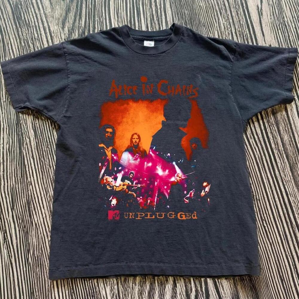 Gildan Black T Shirt Alice In Chains Mtv Unplugged Black T Shirt